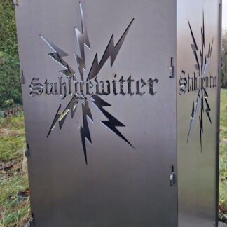 Stahlgewitter Feuertonne aus Stahl
